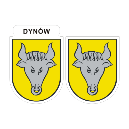 Przejdź do produktu Naklejki Herb - Dynów 6 i 7 cm