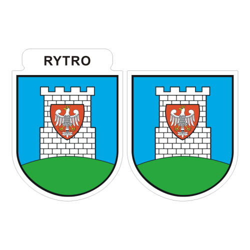 Przejdź do produktu Naklejki Herb - Gmina Rytro 6 i 7 cm