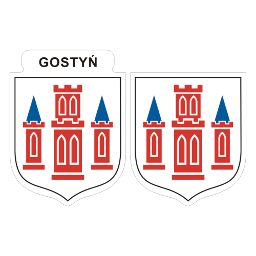Przejdź do produktu Naklejki Herb - Gostyń 6 i 7 cm