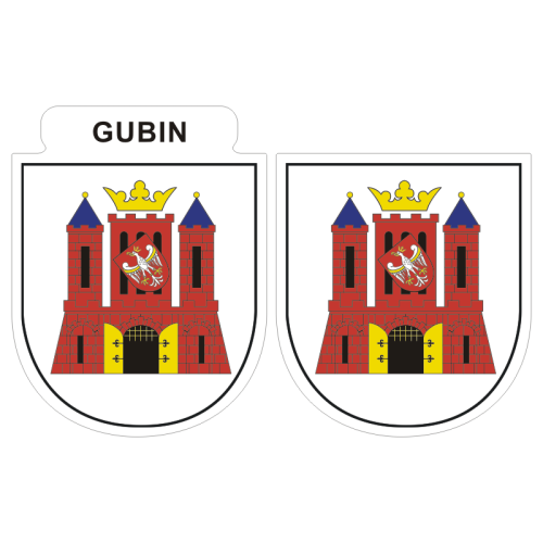Przejdź do produktu Naklejki Herb - Gubin 6 i 7 cm