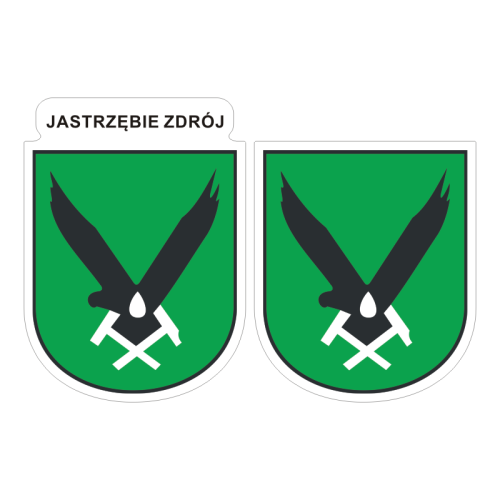 Przejdź do produktu Naklejki Herb - Jastrzębie Zdrój 6 i 7 cm