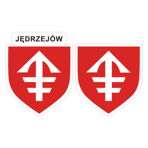 Przejdź do produktu Naklejki Herb - Jędrzejów 6 i 7 cm