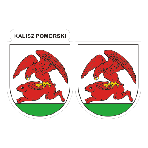 Przejdź do produktu Naklejki Herb - Kalisz Pomorski 6 i 7 cm