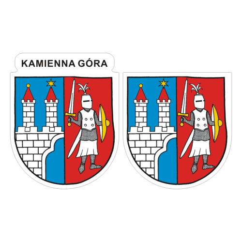 Przejdź do produktu Naklejki Herb - Kamienna Góra 6 i 7 cm