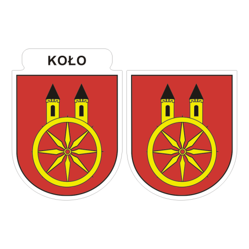Przejdź do produktu Naklejki Herb - Koło 6 i 7 cm