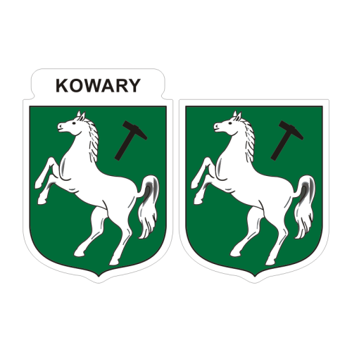 Przejdź do produktu Naklejki Herb - Kowary 6 i 7 cm