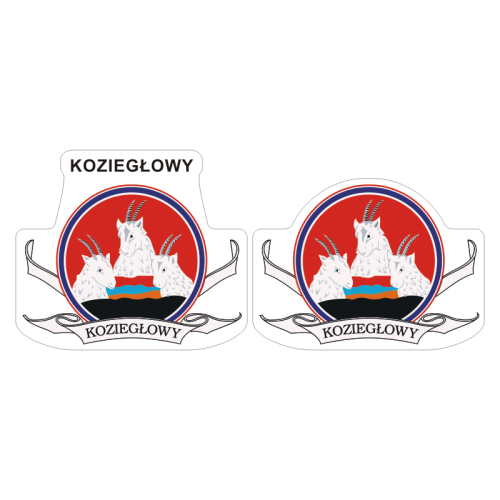Przejdź do produktu Naklejki Herb - Koziegłowy 6 i 7 cm