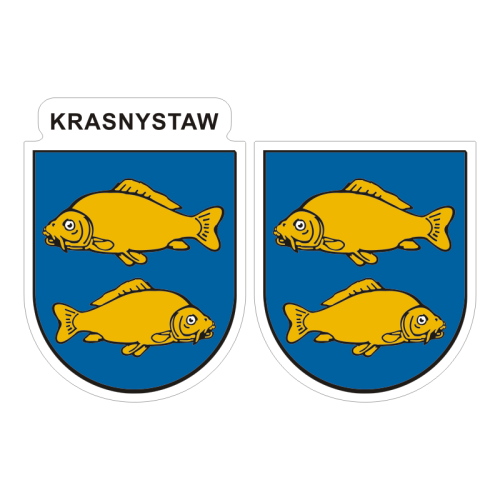 Przejdź do produktu Naklejki Herb - Krasnystaw 6 i 7 cm