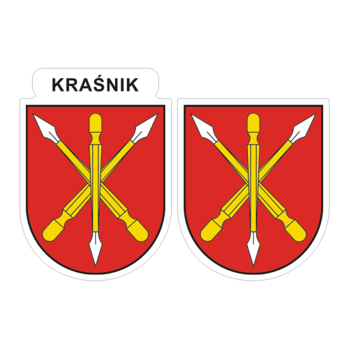 Przejdź do produktu Naklejki Herb - Kraśnik 6 i 7 cm