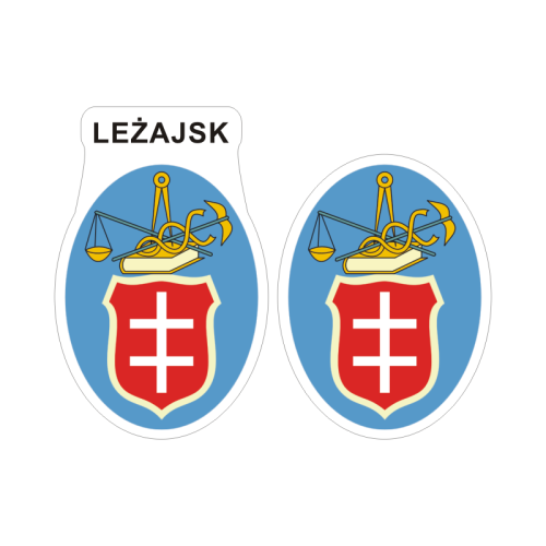 Przejdź do produktu Naklejki Herb - Leżajsk 6 i 7 cm