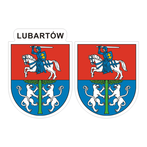 Przejdź do produktu Naklejki Herb - Lubartów 6 i 7 cm