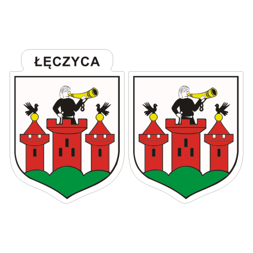 Przejdź do produktu Naklejki Herb - Łęczyca 6 i 7 cm