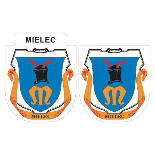 Przejdź do produktu Naklejki Herb - Mielec 6 i 7 cm