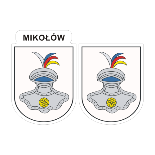 Przejdź do produktu Naklejki Herb - Mikołów 6 i 7 cm