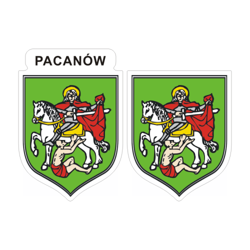 Przejdź do produktu Naklejki Herb - Pacanów 6 i 7 cm