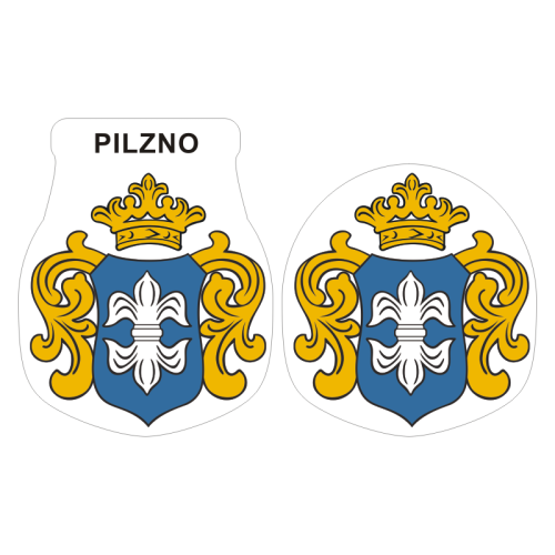 Przejdź do produktu Naklejki Herb - Pilzno 6 i 7 cm