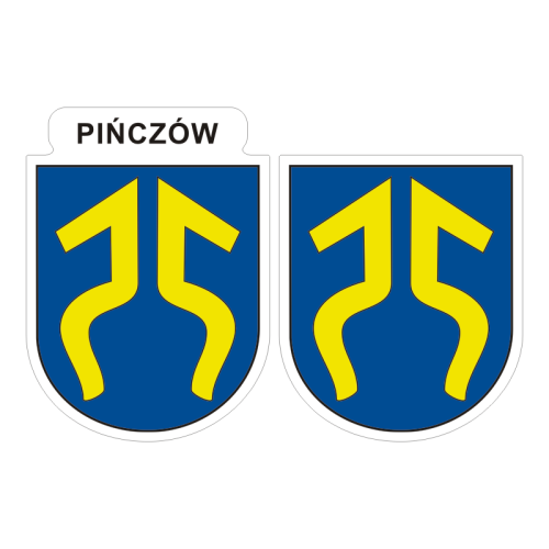 Przejdź do produktu Naklejki Herb - Pińczów 6 i 7 cm