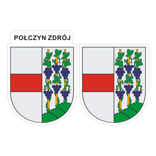 Przejdź do produktu Naklejki Herb - Połczyn-Zdrój 6 i 7 cm