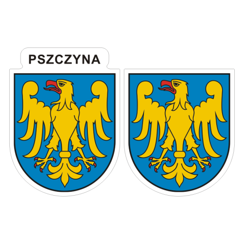Przejdź do produktu Naklejki Herb - Pszczyna 6 i 7 cm