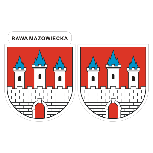 Przejdź do produktu Naklejki Herb - Rawa Mazowiecka 6 i 7 cm