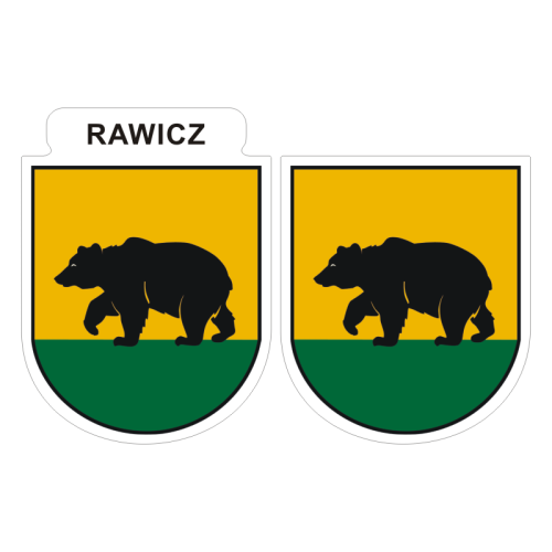 Przejdź do produktu Naklejki Herb - Rawicz 6 i 7 cm