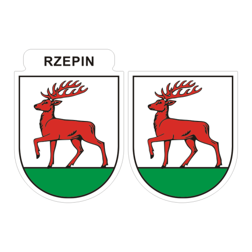 Przejdź do produktu Naklejki Herb - Rzepin 6 i 7 cm