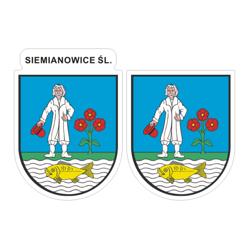 Przejdź do produktu Naklejki Herb - Siemianowice Śląskie 6 i 7 cm