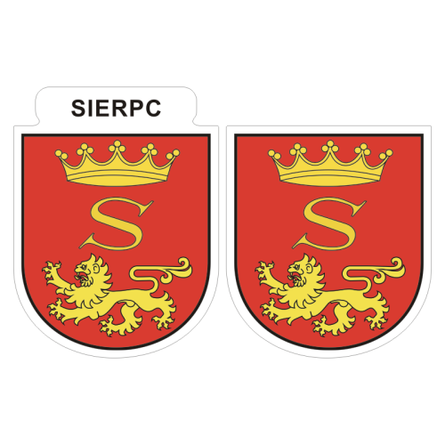 Przejdź do produktu Naklejki Herb - Sierpc 6 i 7 cm