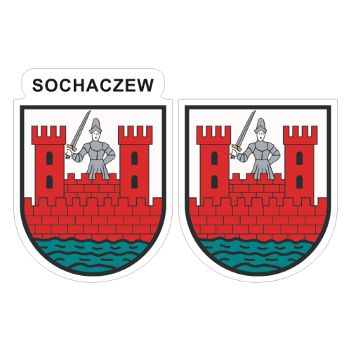 Przejdź do produktu Naklejki Herb - Sochaczew 6 i 7 cm