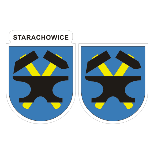 Przejdź do produktu Naklejki Herb - Starachowice 6 i 7 cm