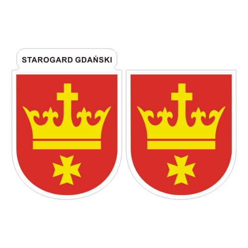Przejdź do produktu Naklejki Herb - Starogard Gdański 6 i 7 cm