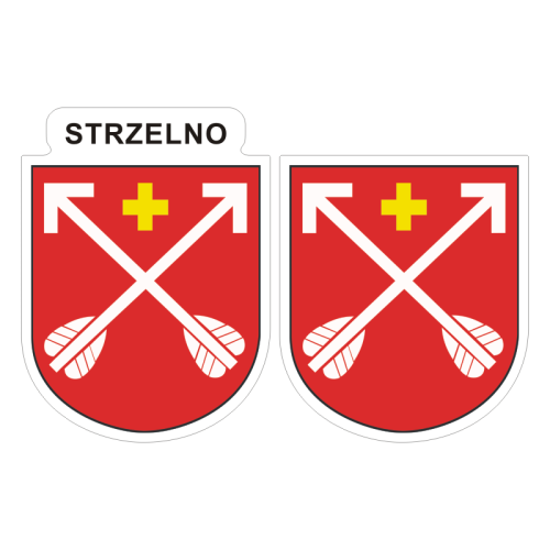 Przejdź do produktu Naklejki Herb - Strzelno 6 i 7 cm