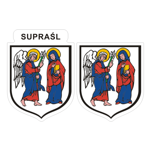 Przejdź do produktu Naklejki Herb - Supraśl 6 i 7 cm