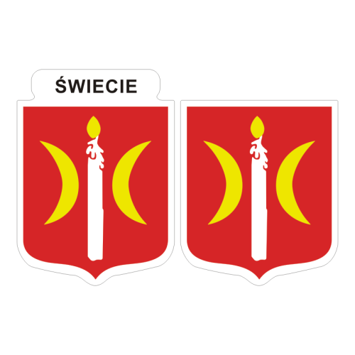 Przejdź do produktu Naklejki Herb - Świecie 6 i 7 cm