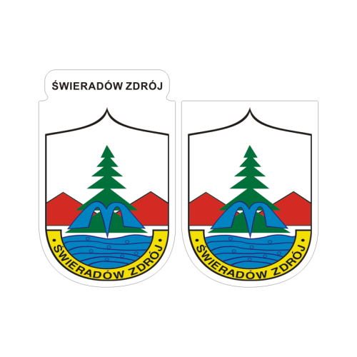 Przejdź do produktu Naklejki Herb - Świeradów-Zdrój 6 i 7 cm