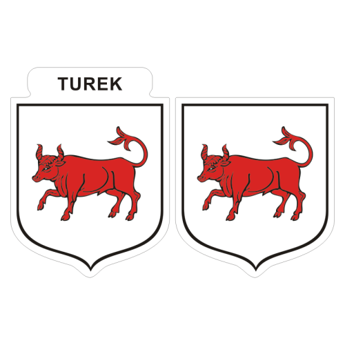 Przejdź do produktu Naklejki Herb - Turek 6 i 7 cm