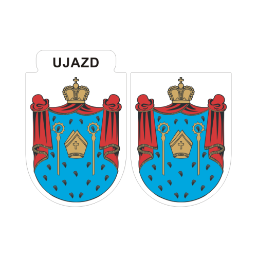 Przejdź do produktu Naklejki Herb - Ujazd 6 i 7 cm