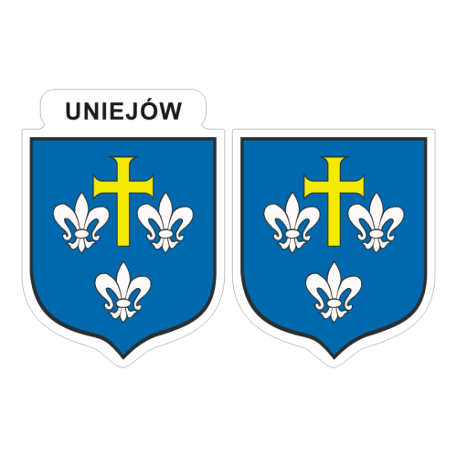Przejdź do produktu Naklejki Herb - Uniejów 6 i 7 cm