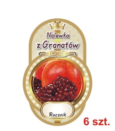 Przejdź do produktu Etykiety na Nalewki nr 434 z granatów 6 szt.