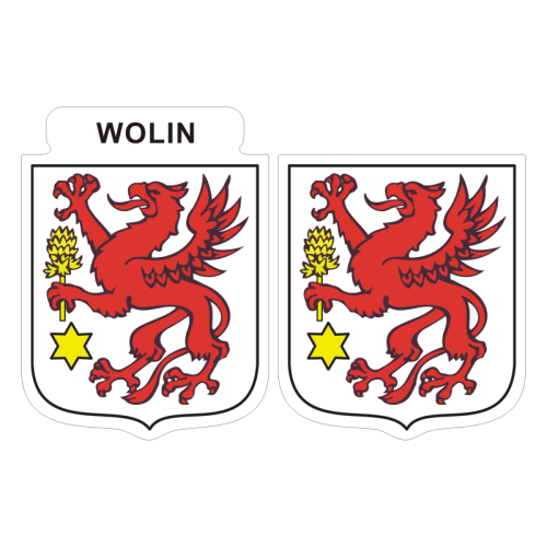 Przejdź do produktu Naklejki Herb - Wolin 6 i 7 cm