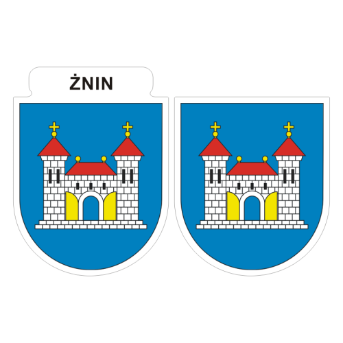 Przejdź do produktu Naklejki Herb - Żnin 6 i 7 cm