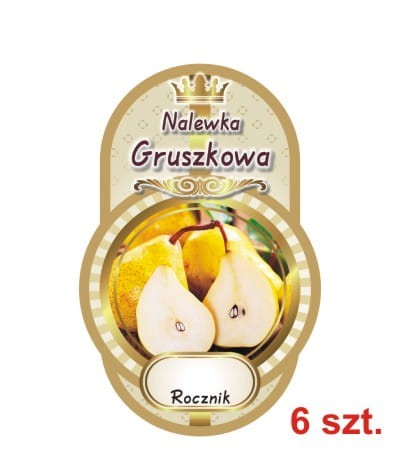 Przejdź do produktu Etykiety na Nalewki nr 436 gruszkowa 6 szt.