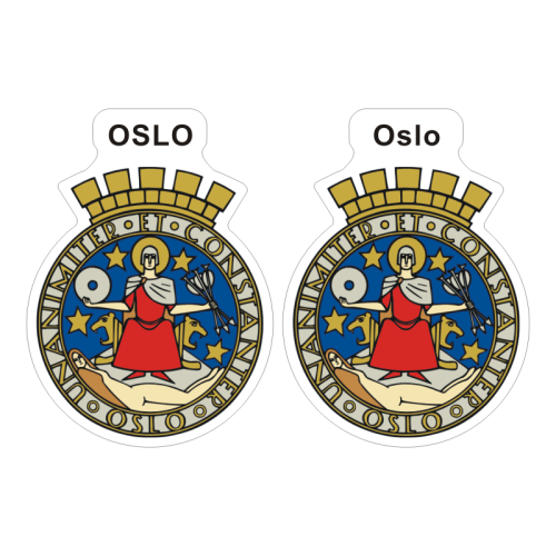 Przejdź do produktu Naklejki Herb - Oslo 7 cm