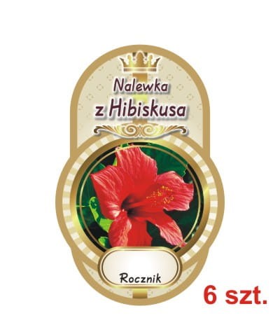 Przejdź do produktu Etykiety na Nalewki nr 438 z hibiskusa 6 szt.