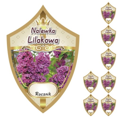 Przejdź do produktu Etykiety na nalewki nr 327 lilakowa 8 szt.