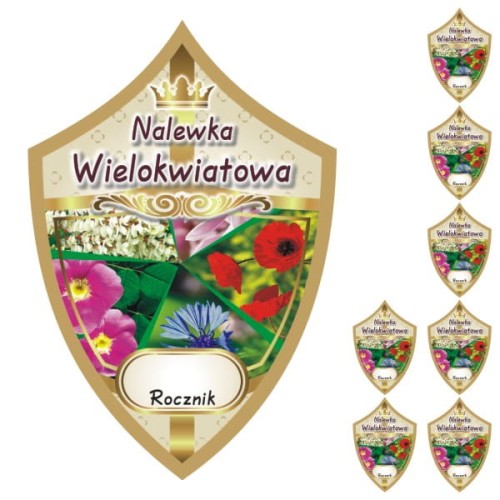 Przejdź do produktu Etykiety na nalewki nr 331 Wielokwiatowa 8 szt.