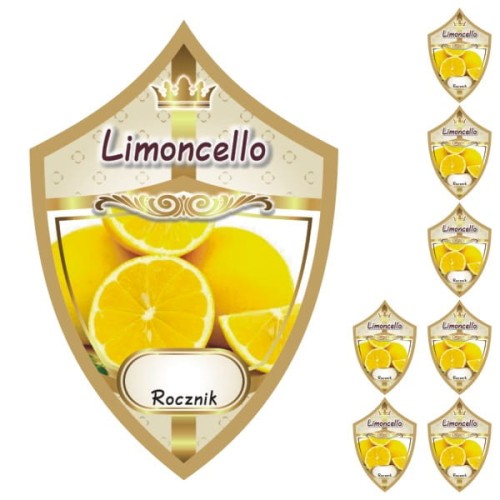 Przejdź do produktu Etykiety na nalewki nr 333 Limoncello 8 szt.