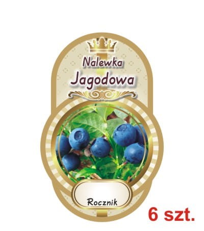 Przejdź do produktu Etykiety na Nalewki nr 441 jagodowa 6 szt.