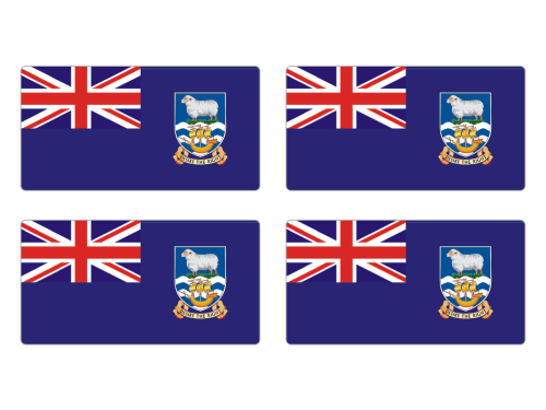 Przejdź do produktu Naklejki Flagi - Falklandy 4 szt. 5 cm