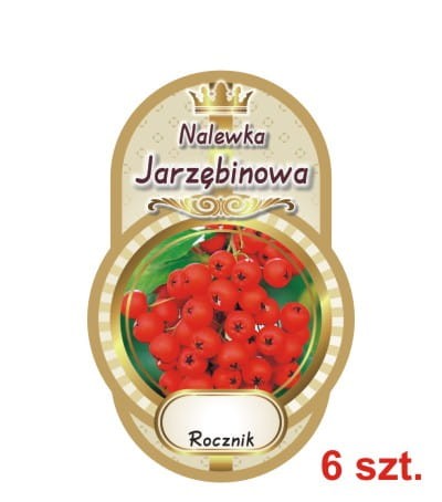 Przejdź do produktu Etykiety na Nalewki nr 443 jarzębinowa 6 szt.